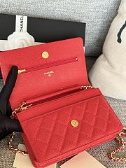 Chanel Woc Chain Bag Red-19x12x3cm - 4
