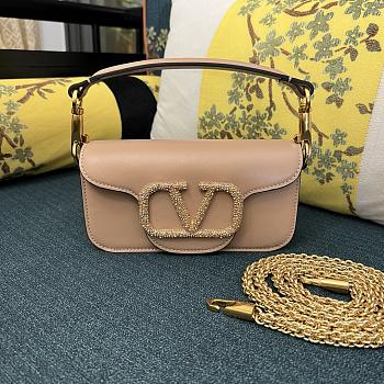 Valentino Jewel Logo Small Locò Shoulder Bag-20cm