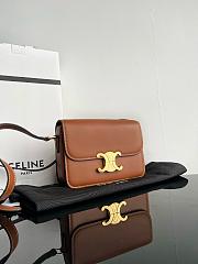 Celine Teen Triomphe Box Leather Brown-18.5*14*6cm - 5