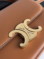 Celine Teen Triomphe Box Leather Brown-18.5*14*6cm - 2