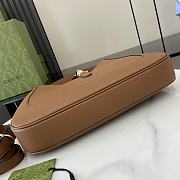 Gucci Jackie 1961 large shoulder bag Brown-35x32x5.5cm - 5