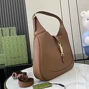 Gucci Jackie 1961 large shoulder bag Brown-35x32x5.5cm - 4
