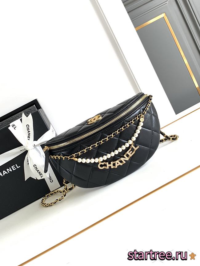 Chanel Waist Bag Black-17x24 X 11cm - 1