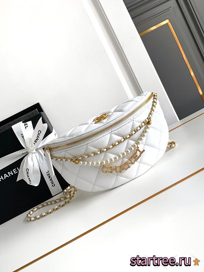 Chanel Waist Bag White-17x24 X 11cm - 1