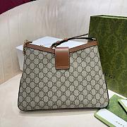 Gucci Padlock GG Medium Shoulder Brown Bag-32.5cm - 2