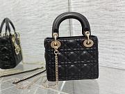 Christian Lady Dior Mini Bag Black-17cm*15cm*5cm - 1