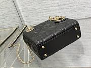 Christian Lady Dior Mini Bag Black-17cm*15cm*5cm - 2