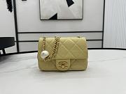 Chanel 24S Classic Flap Bag Yellow-11.5*17*5cm - 1