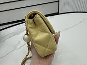 Chanel 24S Classic Flap Bag Yellow-11.5*17*5cm - 3