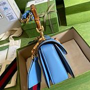 Gucci Bamboo Small Handbag Blue 675797-21cm - 4