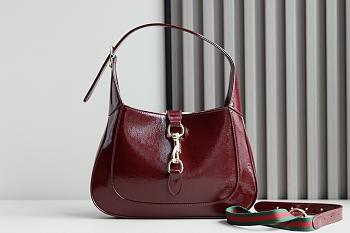 Gucci Jackie Small Shoulder Bag Red - 636709 - 28x19x4.5cm