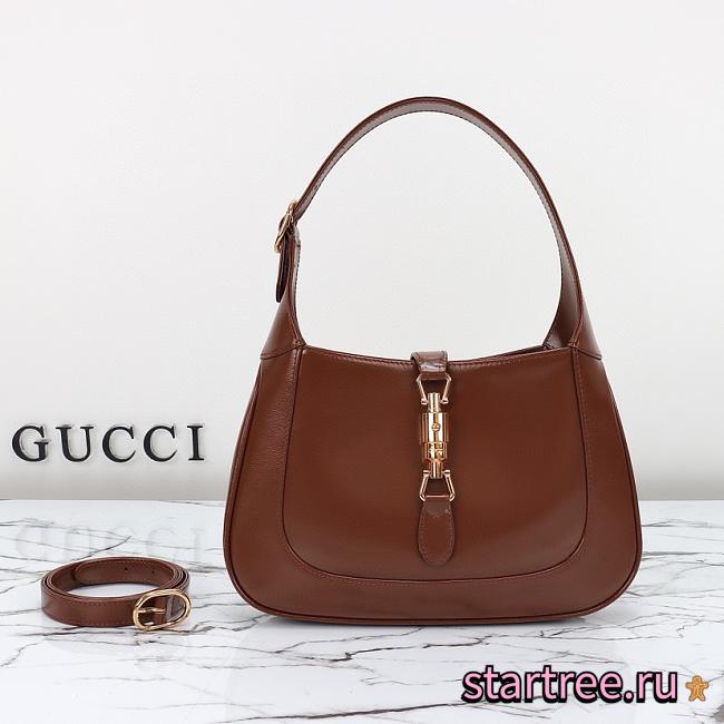 Gucci Jackie Small Shoulder Bag Brown - 636709 - 28x19x4.5cm - 1