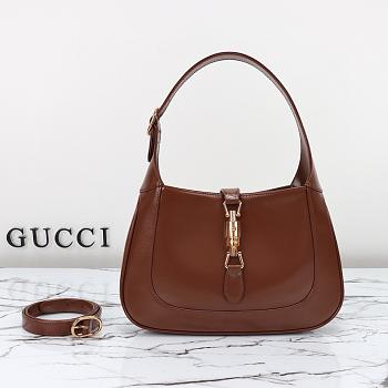 Gucci Jackie Small Shoulder Bag Brown - 636709 - 28x19x4.5cm
