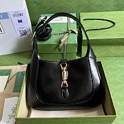 Gucci Jackie Small Shoulder Bag Black- 636709 - 28x19x4.5cm - 1