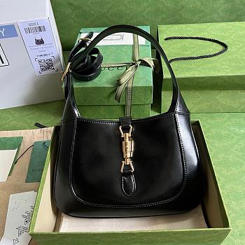 Gucci Jackie Small Shoulder Bag Black- 636709 - 28x19x4.5cm