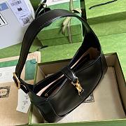 Gucci Jackie Small Shoulder Bag Black- 636709 - 28x19x4.5cm - 5