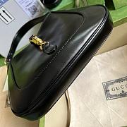 Gucci Jackie Small Shoulder Bag Black- 636709 - 28x19x4.5cm - 2
