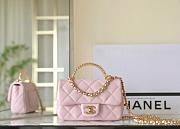 Chanel Mini Flap Bag With Top Handle AS4847 Pink - 12 × 19 × 6 cm - 1