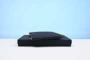 Classic Zipped Pouch Grained shiny calfskin & gold-tone metal black-28*20*1CM - 5