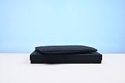 Classic Zipped Pouch Grained shiny calfskin & gold-tone metal black-28*20*1CM - 4