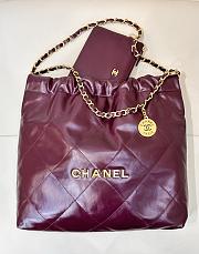 Chanel 22 Small Shoulder bag Burgundy-35x37x7cm - 1