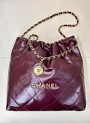 Chanel 22 Small Shoulder bag Burgundy-35x37x7cm - 6