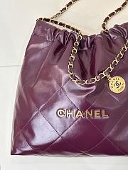Chanel 22 Small Shoulder bag Burgundy-35x37x7cm - 2