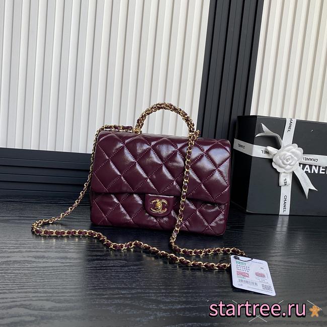 Chanel Mini Flap Bag with Top Handle-25cm - 1