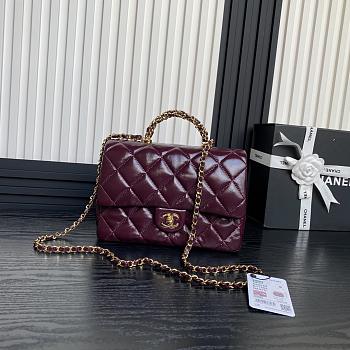 Chanel Mini Flap Bag with Top Handle-25cm