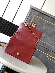 Chanel Small Flap Bag Grained Shiny Calfskin & Gold-Tone Metal 13 x 17.5 x 6 cm - 5
