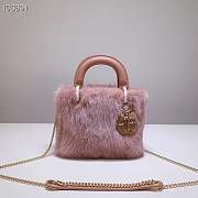 Christian Lady Dior Mini Bag Pink-17cm*15cm*5cm - 1