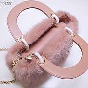 Christian Lady Dior Mini Bag Pink-17cm*15cm*5cm - 3