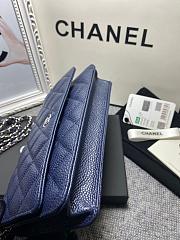 Chanel | Woc Wallet On Chain Navy Blue - 19cm - 5