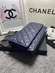Chanel | Woc Wallet On Chain Navy Blue - 19cm - 3
