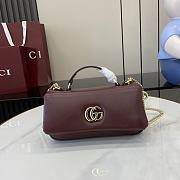 GUCCI GG Milano small top handle bag Burgundy-26cm x 14cm x 6cm - 1