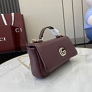 GUCCI GG Milano small top handle bag Burgundy-26cm x 14cm x 6cm - 2