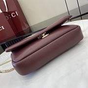 GUCCI GG Milano small top handle bag Burgundy-26cm x 14cm x 6cm - 4