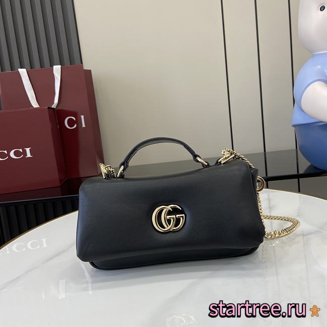 GUCCI GG Milano small top handle bag Black-26cm x 14cm x 6cm - 1