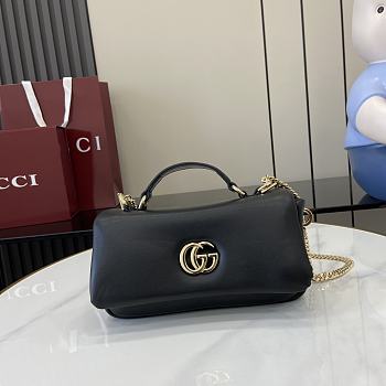 GUCCI GG Milano small top handle bag Black-26cm x 14cm x 6cm