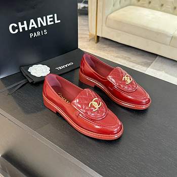 Chanel Loafers Red