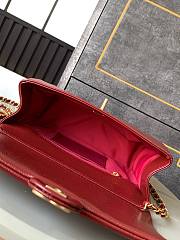 Chanel Small Flap Bag Grained Shiny Calfskin & Gold-Tone Metal -22x13x7cm - 3