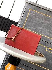 Chanel Small Flap Bag Grained Shiny Calfskin & Gold-Tone Metal -22x13x7cm - 2