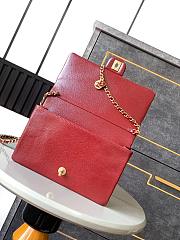Chanel Small Flap Bag Grained Shiny Calfskin & Gold-Tone Metal -22x13x7cm - 4