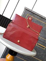 Chanel Small Flap Bag Grained Shiny Calfskin & Gold-Tone Metal -16x33x5cm - 4