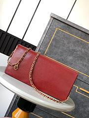Chanel Small Flap Bag Grained Shiny Calfskin & Gold-Tone Metal -16x33x5cm - 3