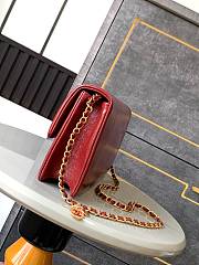Chanel Small Flap Bag Grained Shiny Calfskin & Gold-Tone Metal -16x33x5cm - 2