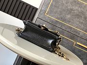 Chanel Small Flap Bag Grained Shiny Calfskin & Gold-Tone Metal Black-13 x 17.5 x 6 cm - 2