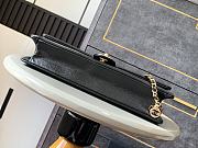 Chanel Small Flap Bag Grained Shiny Calfskin & Gold-Tone Metal Black-16x33x5cm - 2