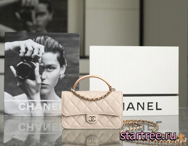 Chanel 23P WOC Lambskin Light Gold Hardware-17cm - 1