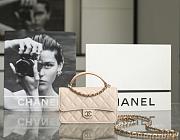Chanel 23P WOC Lambskin Light Gold Hardware-17cm - 1